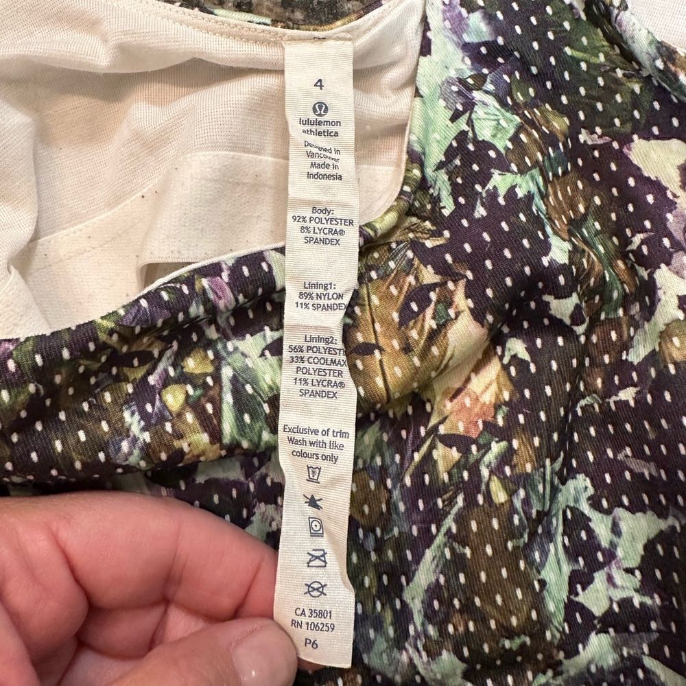 Lululemon Amala Floral Dot Tank Top size 4 - Picture 7 of 7